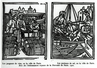 Misuratori di vino e mercanti di sale, 1501 da French School